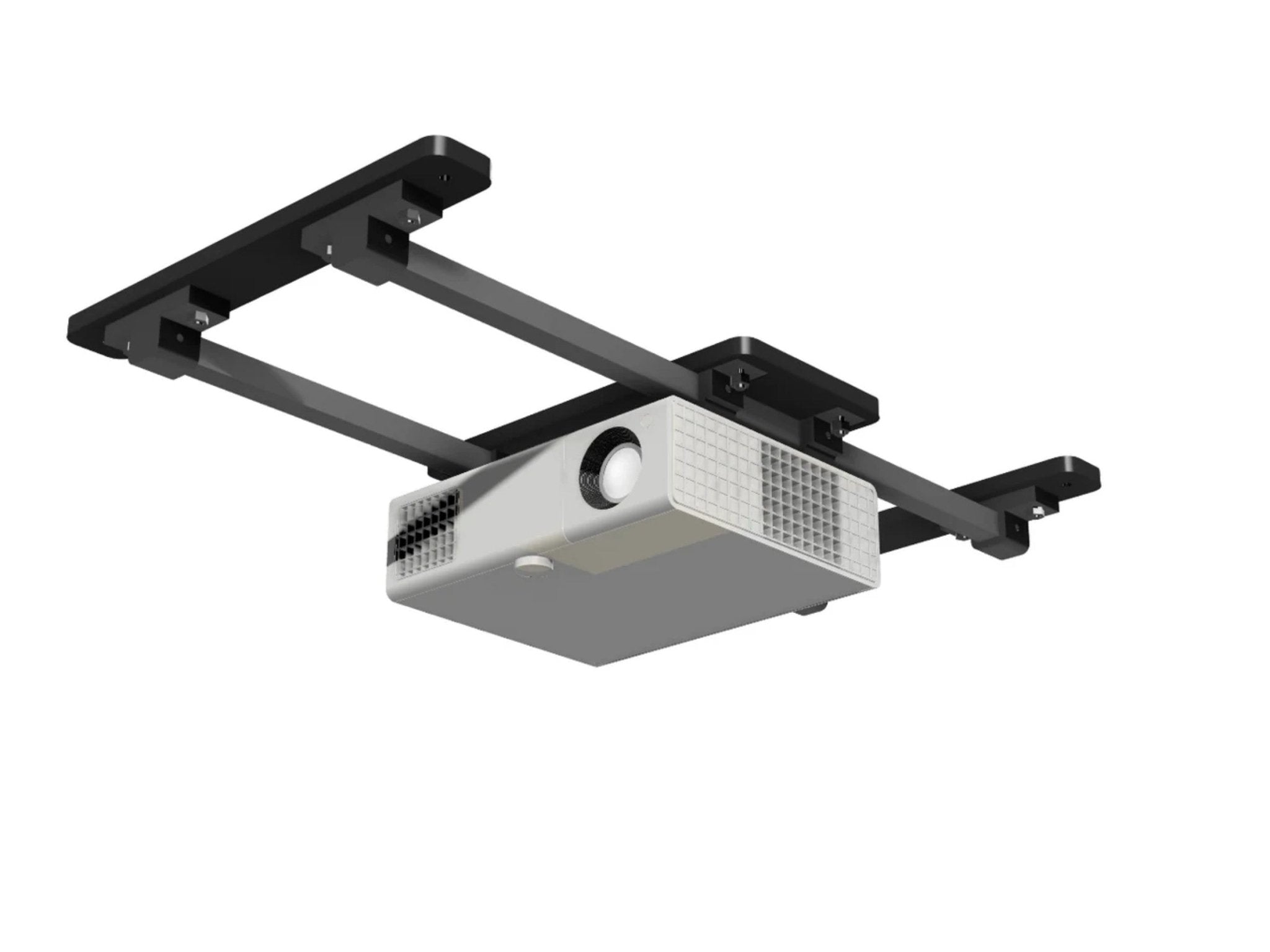 SkyRail Sliding Ceiling Projector Mount by AllSportSystems for Home and Indoor Golf Simulators
