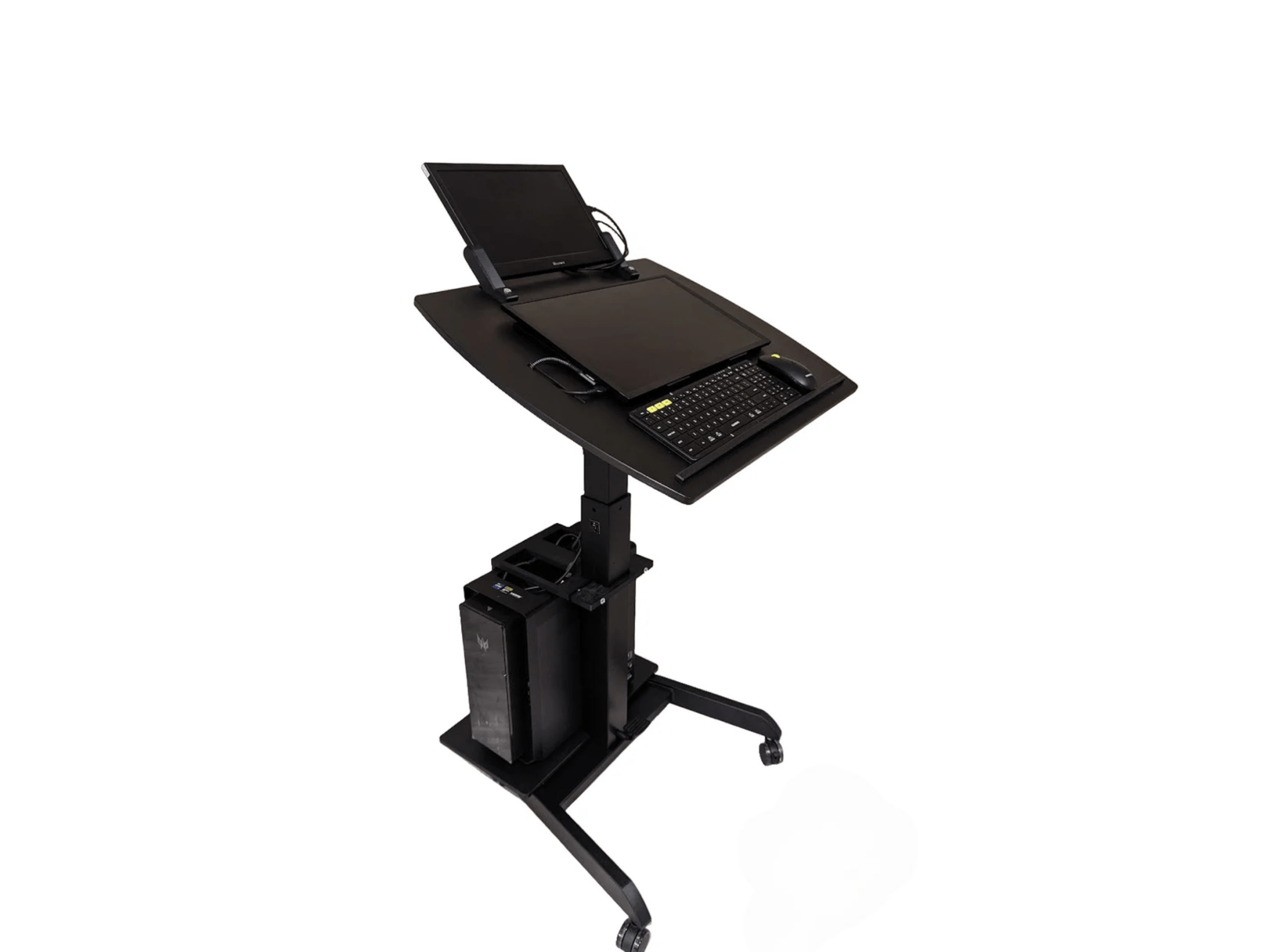 Smart Cart Rolling Podium by AllSportSystems for Home and Indoor Golf Simulators