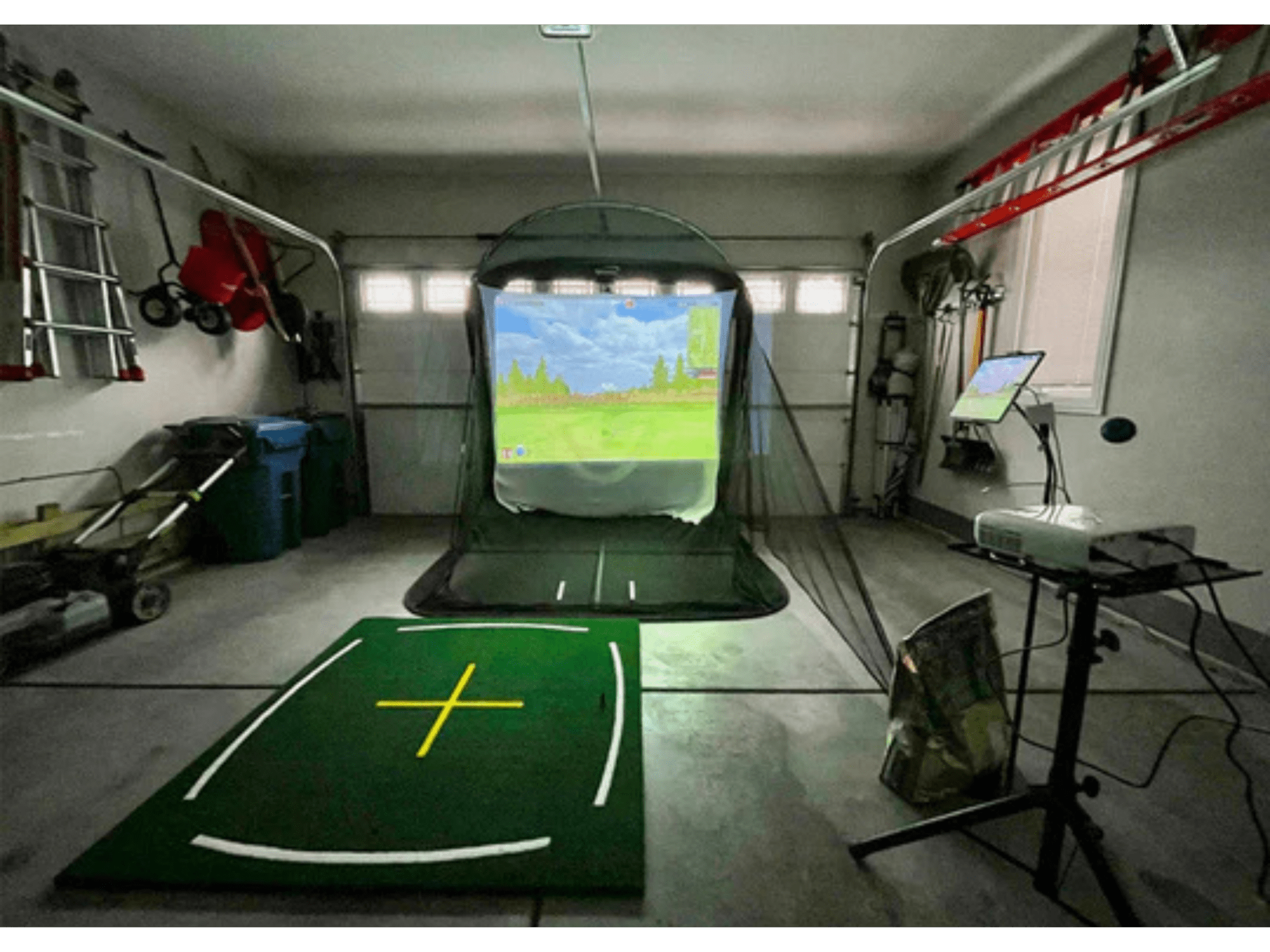 Spornia SPG - 8 Golf Practice Net | XL Edition by Spornia for Home and Indoor Golf Simulators