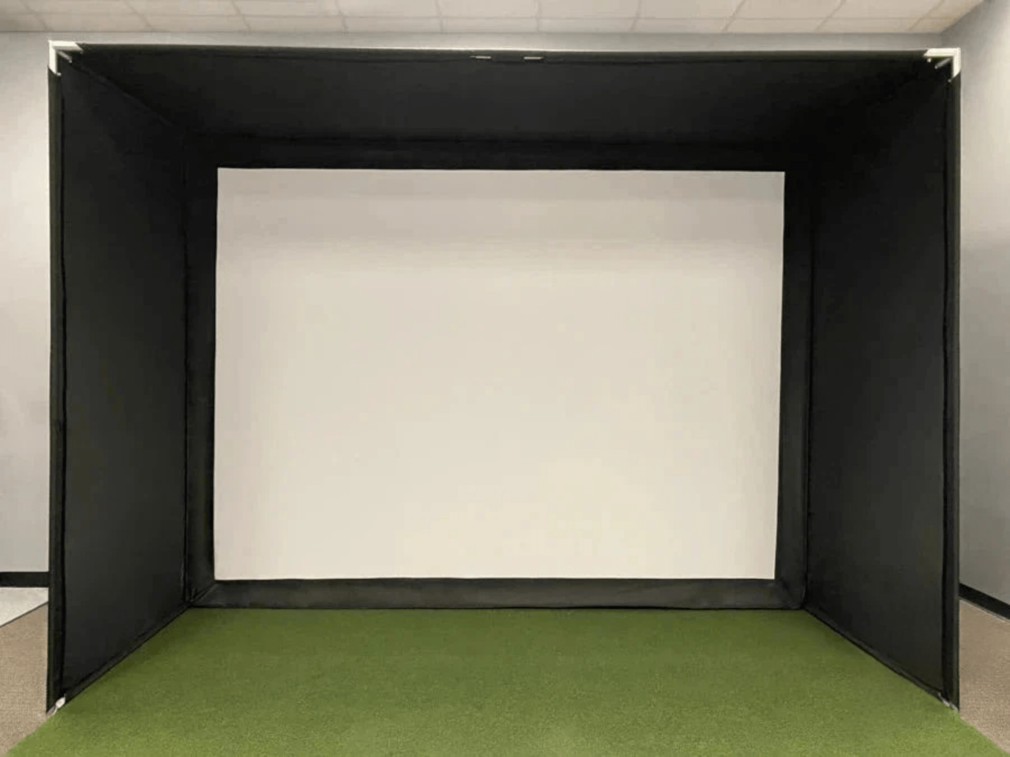 Super Bay LITE Golf Simulator Enclosure by AllSportSystems for Home and Indoor Golf Simulators