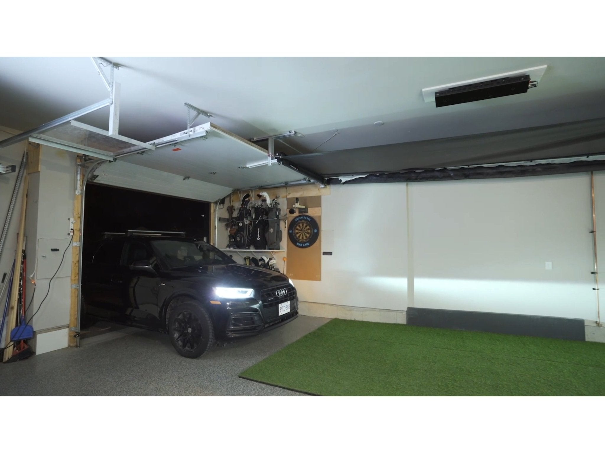 Vanish Retractable Golf Simulator Enclosure by SportScreen for Home and Indoor Golf Simulators